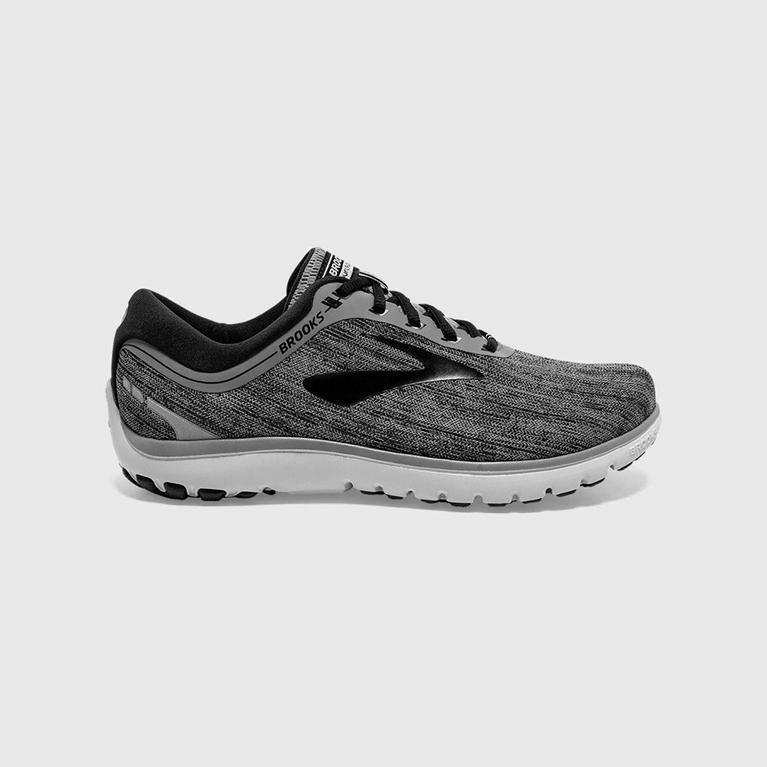 Brooks Men's Pureflow 7 Road Running Shoes Singapore - Grey (74615-DMVF)